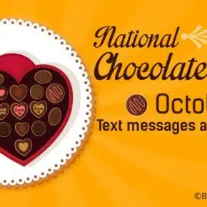 National Chocolate Day October 28 - Chocolate Day messages, Wishes greetings image