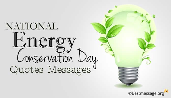 National Energy Conservation Day Quotes Messages - Energy Conservation posters Images