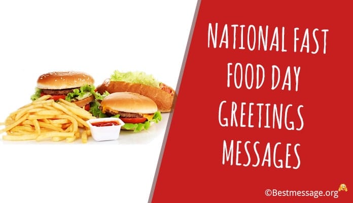 USA National Fast Food Day Greetings Messages - Food Slogans and Taglines