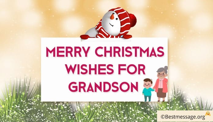 Grandson Merry Christmas Wishes Image Messages