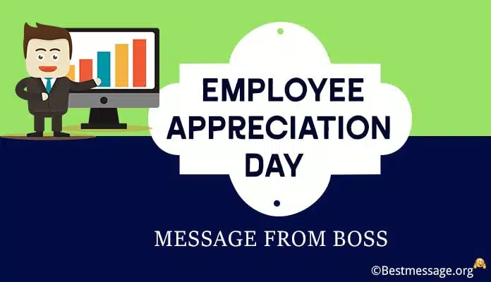 Employee Appreciation Day Message from Boss