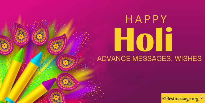 Happy Holi Wishes in Advance - Advance Messages Images