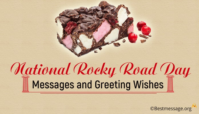 National Rocky Road Ice Cream Day Messages