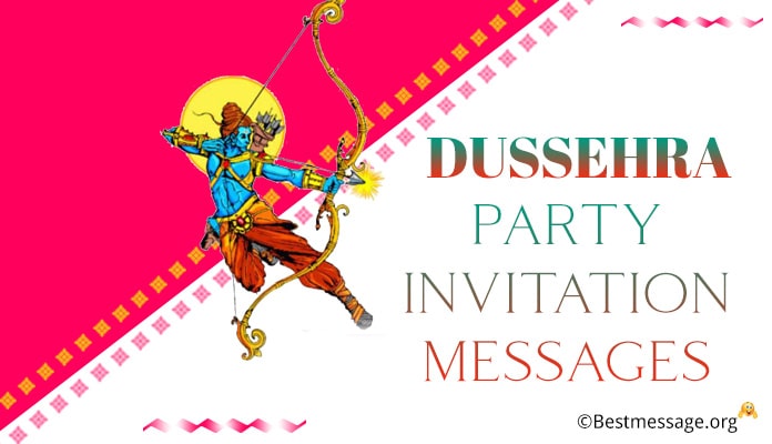 Dussehra Party Invitation Messages