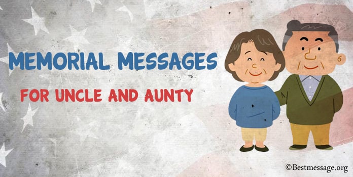 Memorial Messages for Uncle and Aunty