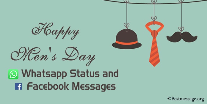 Happy Men's Day Whatsapp Status, Mens Day Facebook Messages