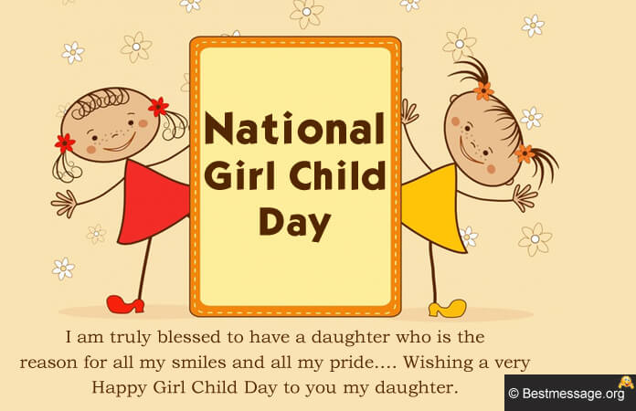 Happy Girl Child Day Wishes Messages Images, Photos