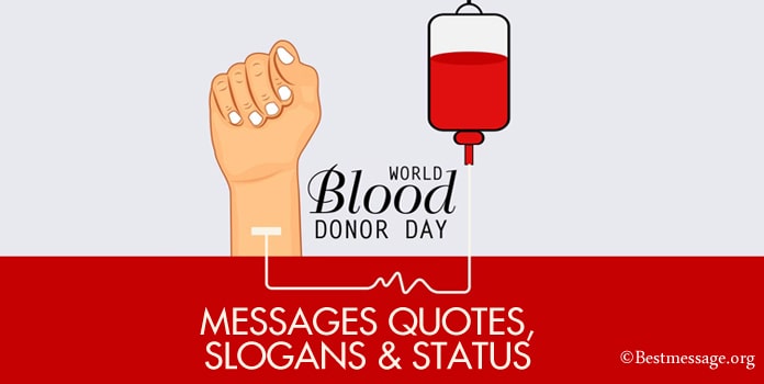 World Blood Donor Day Messages, Blood Donor Quotes, Slogans Image