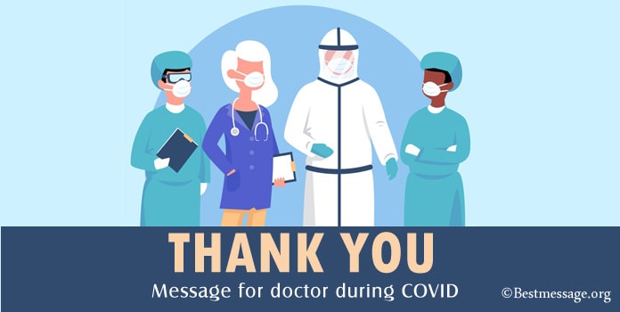 Thank You Message for Doctor during COVID