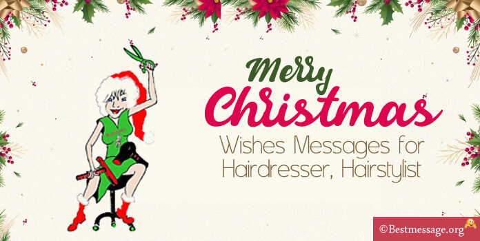 Christmas Wishes for Hairdresser, hairstylist