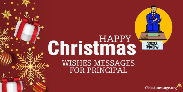 Happy Christmas Wishes Messages for Principal