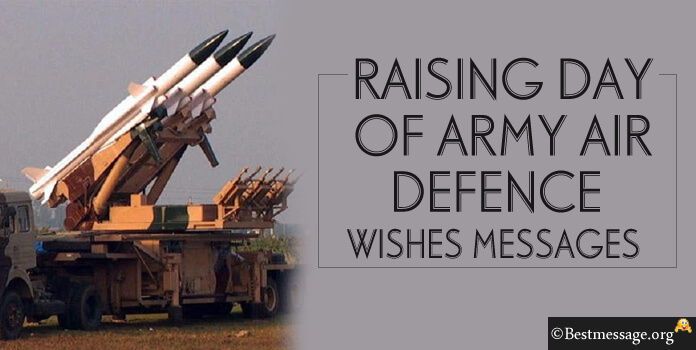 Raising Day of Army Air Defence Wishes Messages Images