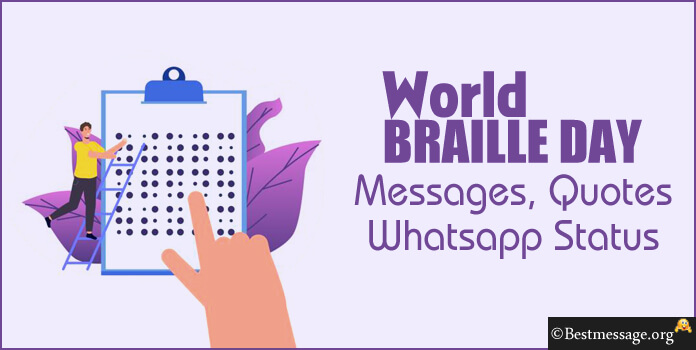World Braille Day wishes messages images