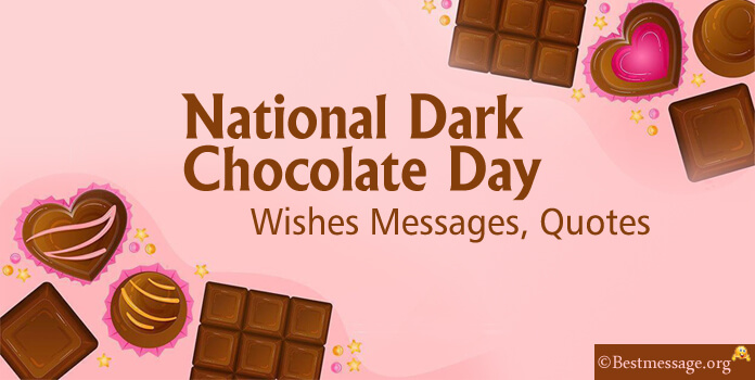 National Dark Chocolate Day Wishes Images Messages