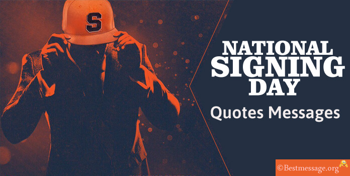National Signing Day Messages Wishes Images