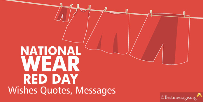 National Wear Red Day Wishes Images Quotes
