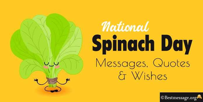 National Spinach Day Wishes Images Messages