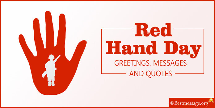 Red Hand Day Messages Quotes Greetings