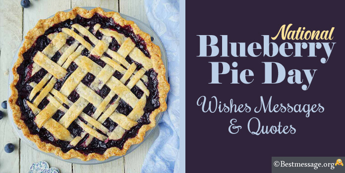 Blueberry Pie Day Messages, Wishes