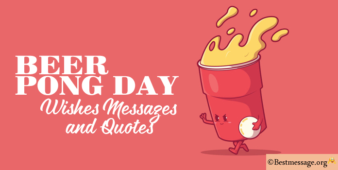 Beer Pong Day Wishes Image messages