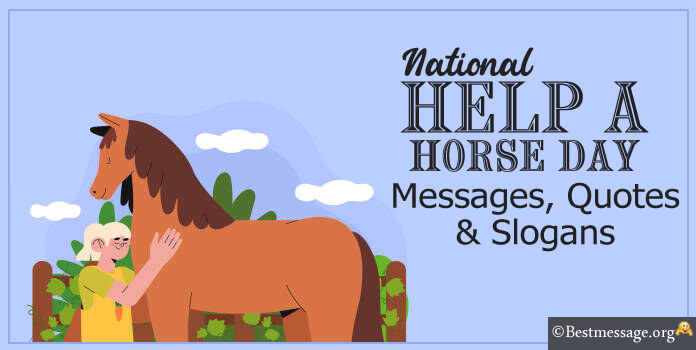 Help a Horse Day Wishes Quotes