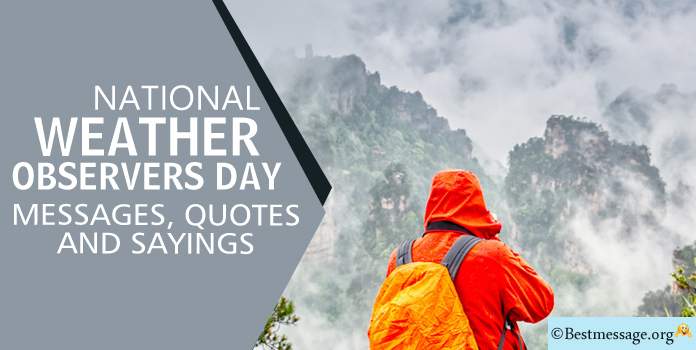 Weather Observers Day Messages, Quotes