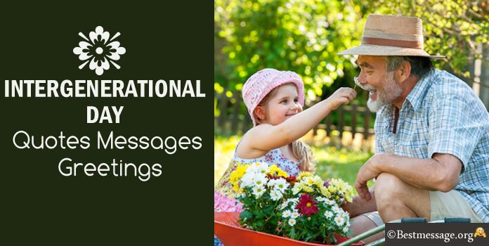 Intergenerational Day Messages Quotes, Sayings