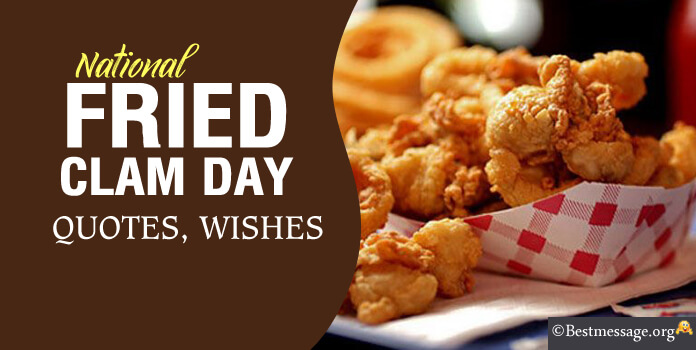 Fried Clam Day Wishes Greetings