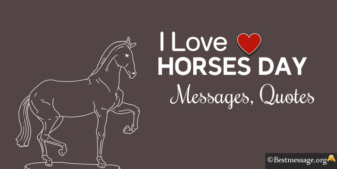 I Love Horses Day Wishes Messages, Quotes