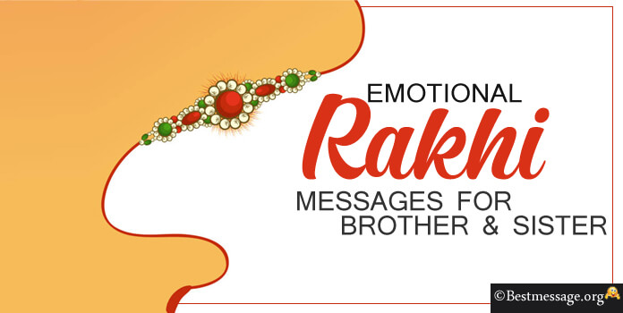 Emotional Rakhi Messages for Brother Sister