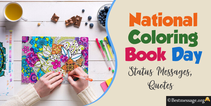 Coloring Book Day Messages Quotes