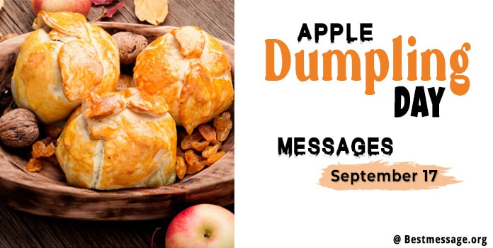 Apple Dumpling Day Wishes Images, Messages, Greetings