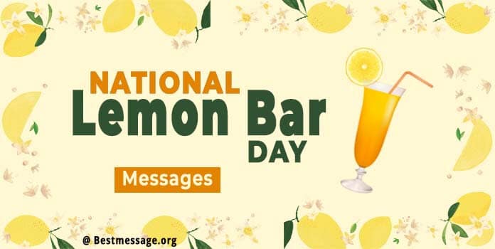 National Lemon Bar Day Wishes Images, Messages