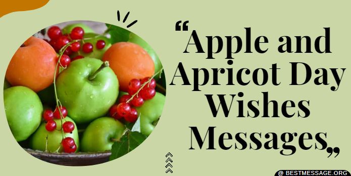 Apple and Apricot Month Wishes Messages