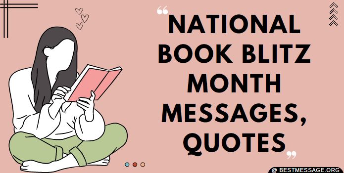 National Book Blitz Month Messages, Quotes