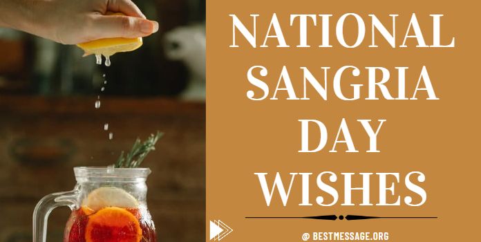 National Sangria Day Wishes Images, Messages