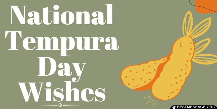 Tempura Day Wishes Images, Quotes