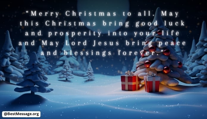 Christmas family Wishes Message