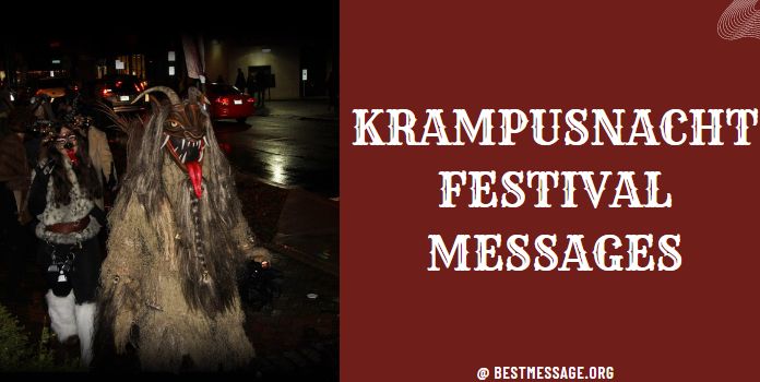 krampusnacht Festival Messages, Quotes