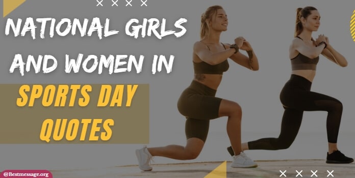 Girls and Women in Sports Day Quotes, Messages