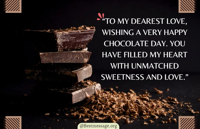 Chocolate Day Wishes for Girlfriend