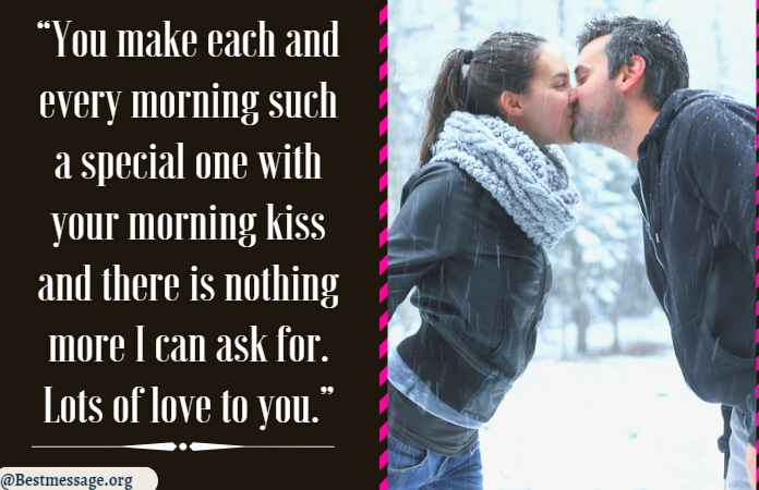 Morning Kiss Message Wishes Images