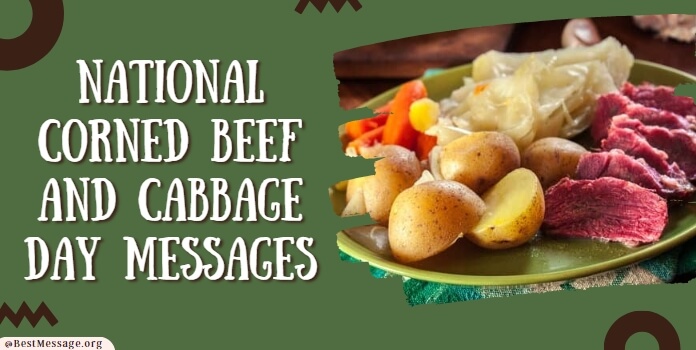 Corned Beef and Cabbage Day Messages, Greetings