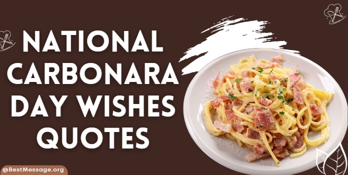 National Carbonara Day Wishes, Greetings