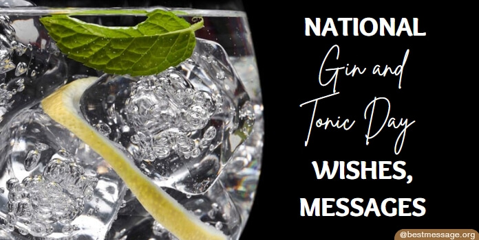 National Gin and Tonic Day Messages, Captions