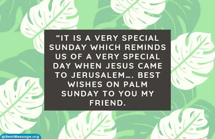 Palm Sunday Quotes Messages for Friends