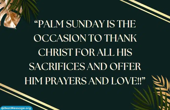 Palm Sunday Whatsapp Facebook Status Messages