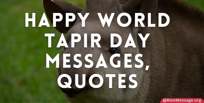 Happy World Tapir Day Messages, Quotes