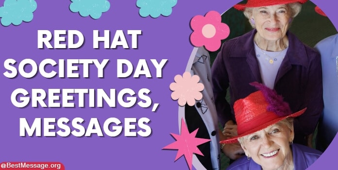 Red Hat Society Day Greetings, Messages, Quotes
