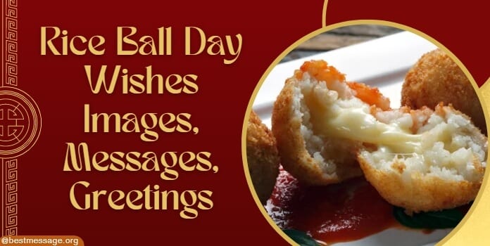 Rice Ball Day Wishes Messages, Greetings
